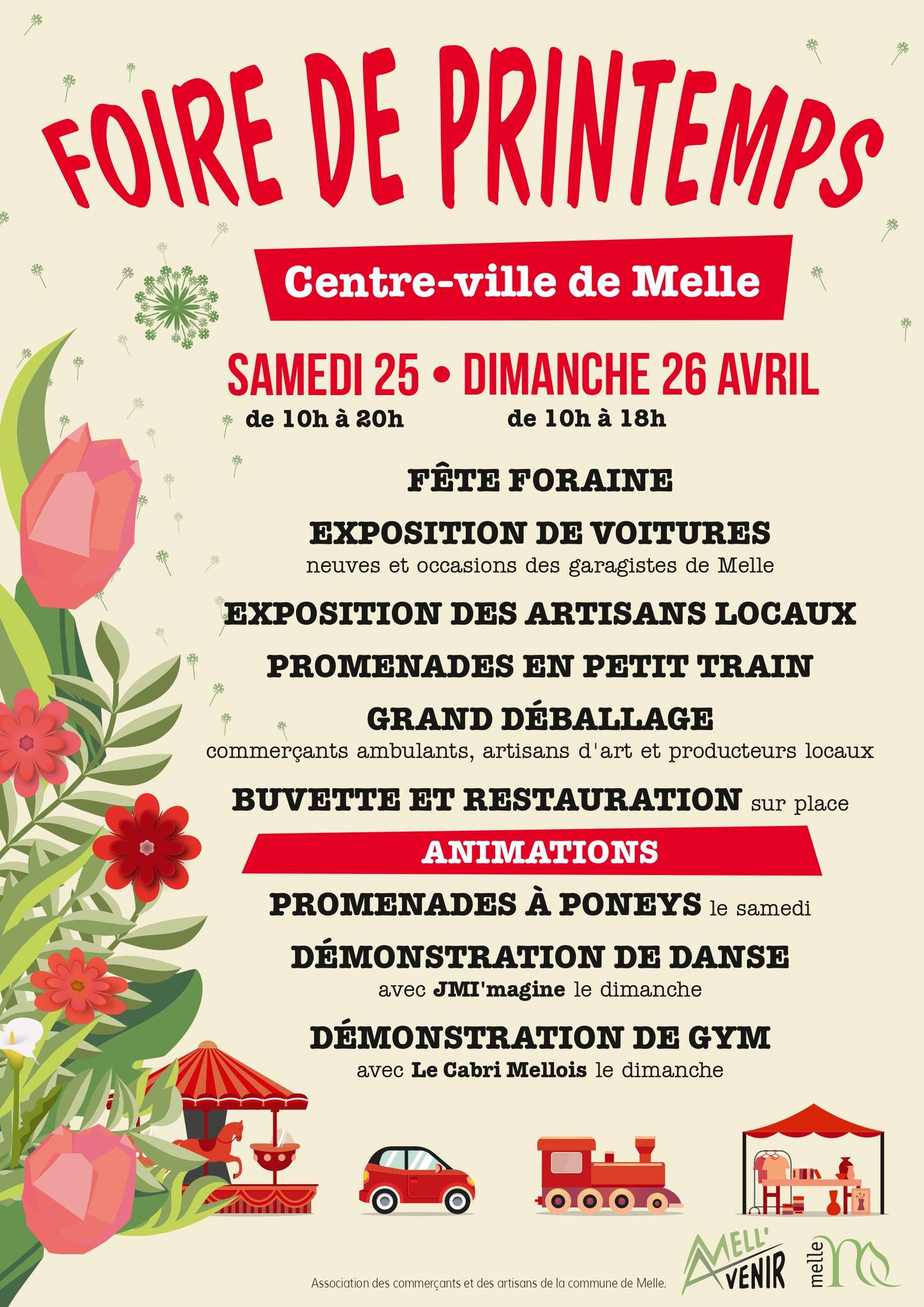 Foire de Printemps à Melle (79)